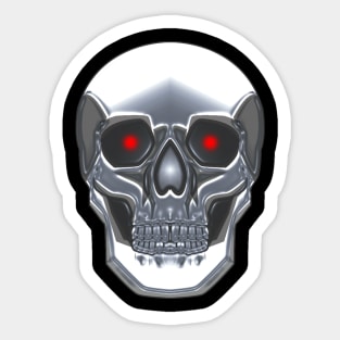 Robot Skull Sticker